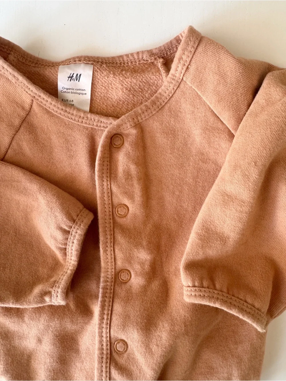 H&M Rust, Light Blue and Cream Baby One-Piece Set